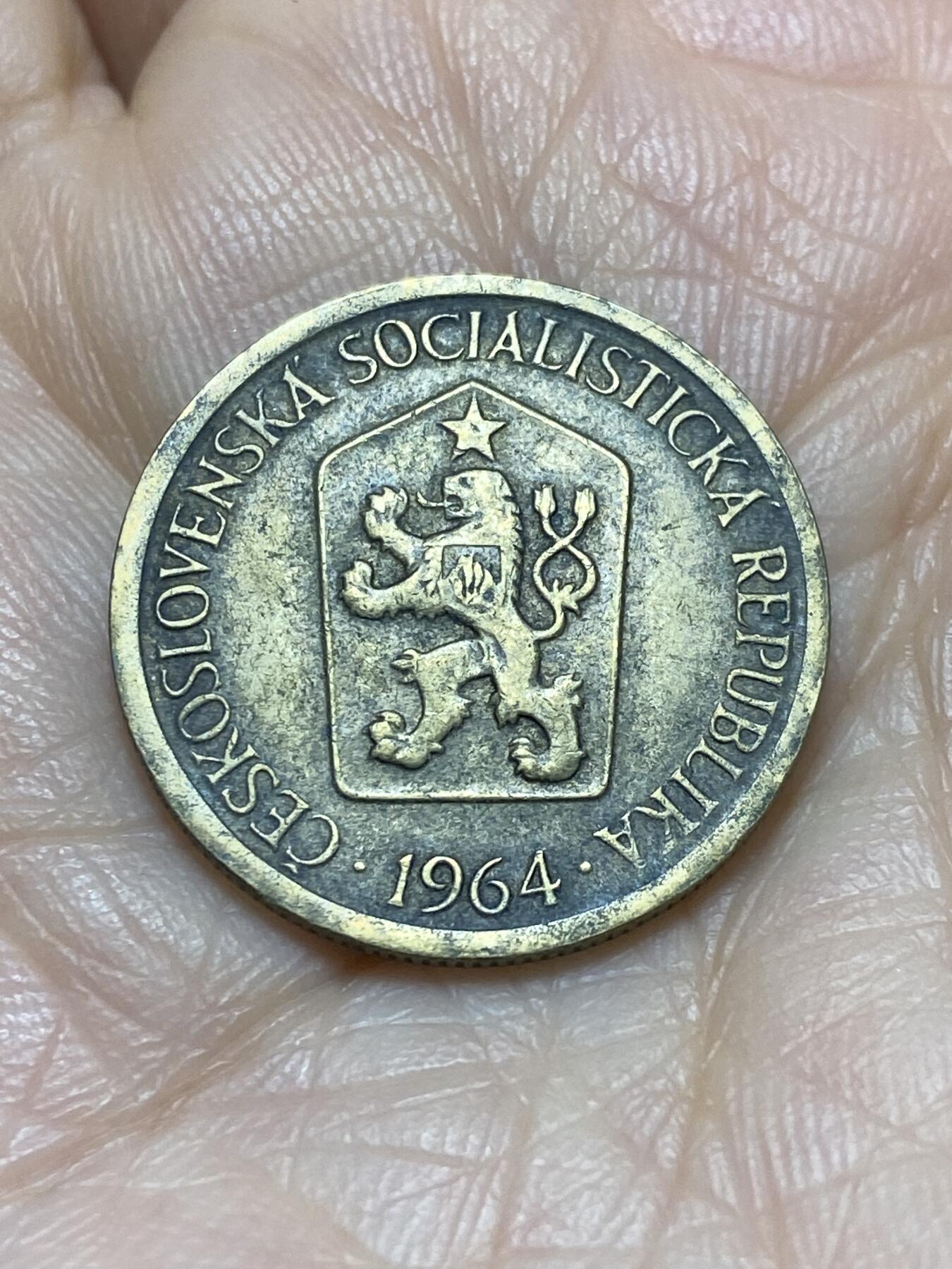 2025年第一百一十八场(总第一百四十四场）外国好品散币(免佣金) 捷克斯洛伐克1964年1克朗(社会主义共和国时期)