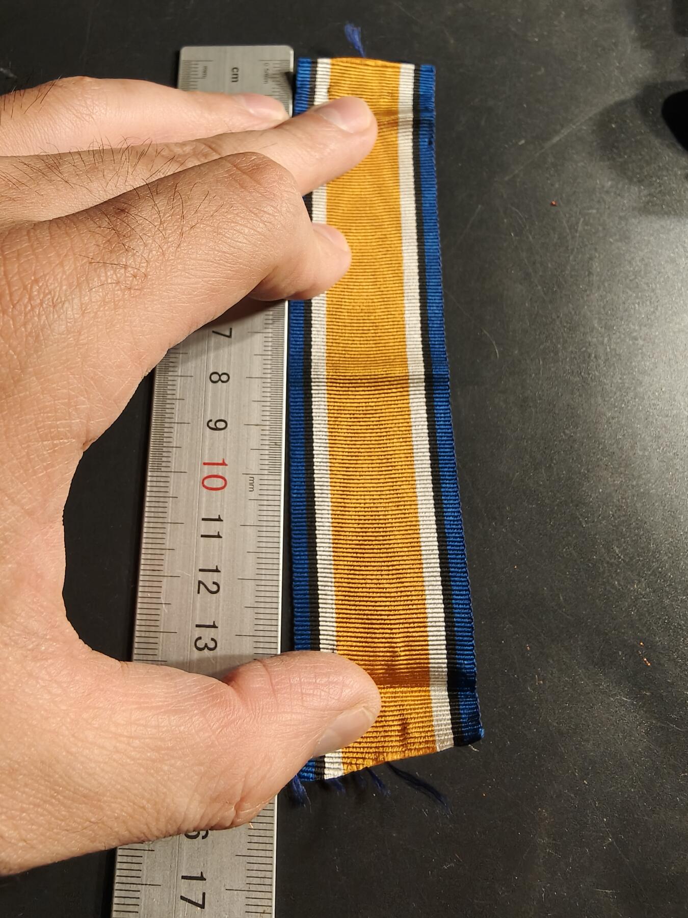 老王徽章第159期 英国一战纪念章绶带    16cm