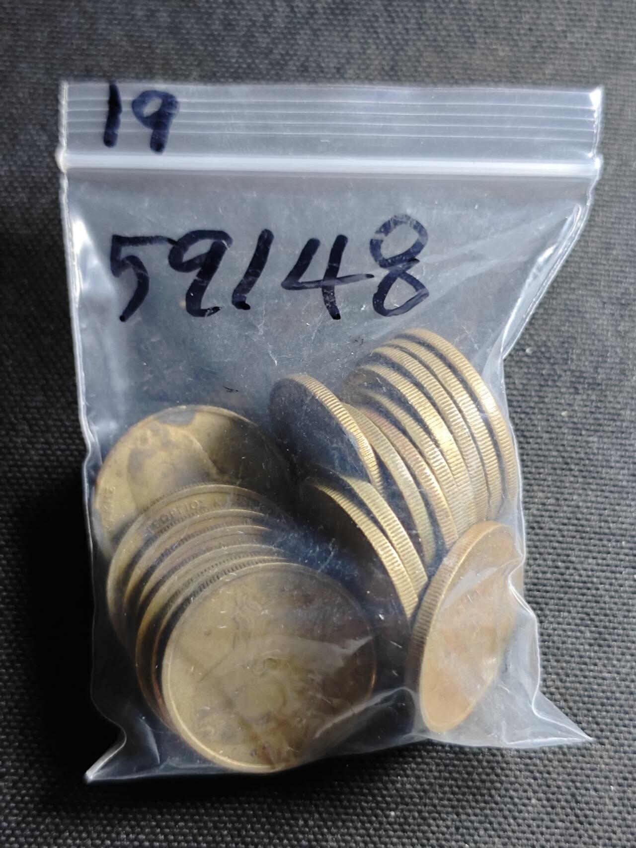 KK钱币收藏小铺  第359场  2月预留时间 周末发货  希腊2德拉克马铜币一组19枚