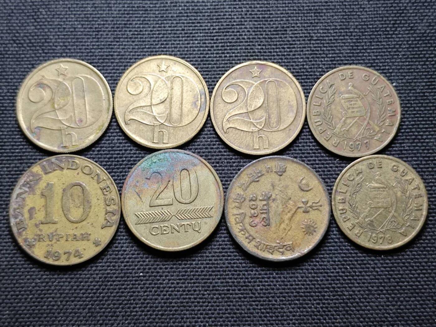 KK钱币收藏小铺  第359场  2月预留时间 周末发货  铜币一组8枚