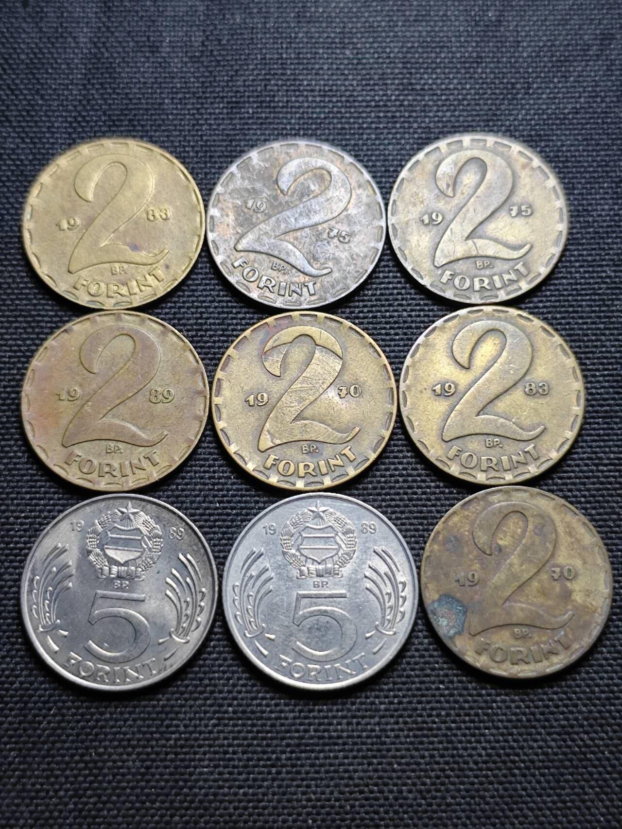 KK钱币收藏小铺  第359场  2月预留时间 周末发货  匈牙利一组9枚