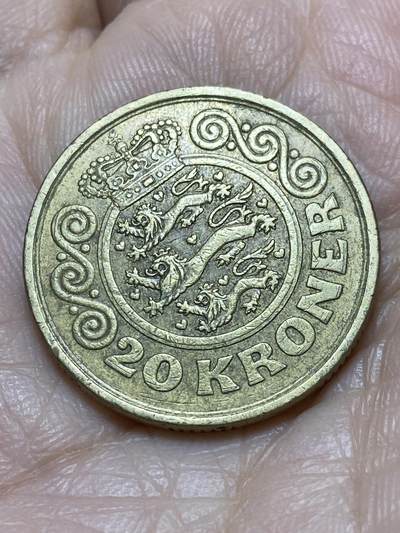 2025年第一百一十八场(总第一百四十四场）外国好品散币(免佣金) - 丹麦🇩🇰1990年20克朗(玛格丽特二世第一版，首发年)