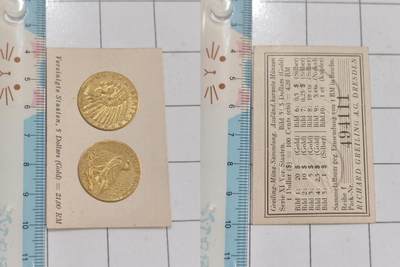 回流铜章硬币 - 德国德累斯顿Richard Greling发行的钱币收藏系列，是早期德国地区发行的收藏类复刻代币，可用于兑换实物藏品或纪念册。（不是币是印戳）