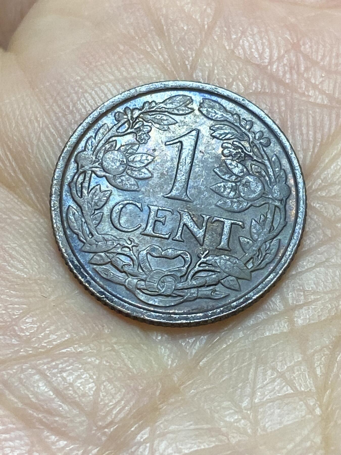 2025年第一百一十八场(总第一百四十四场）外国好品散币(免佣金) 荷兰🇳🇱1941年1分(威廉明娜女王时期，第六版关门年，Grapes 葡萄标)
