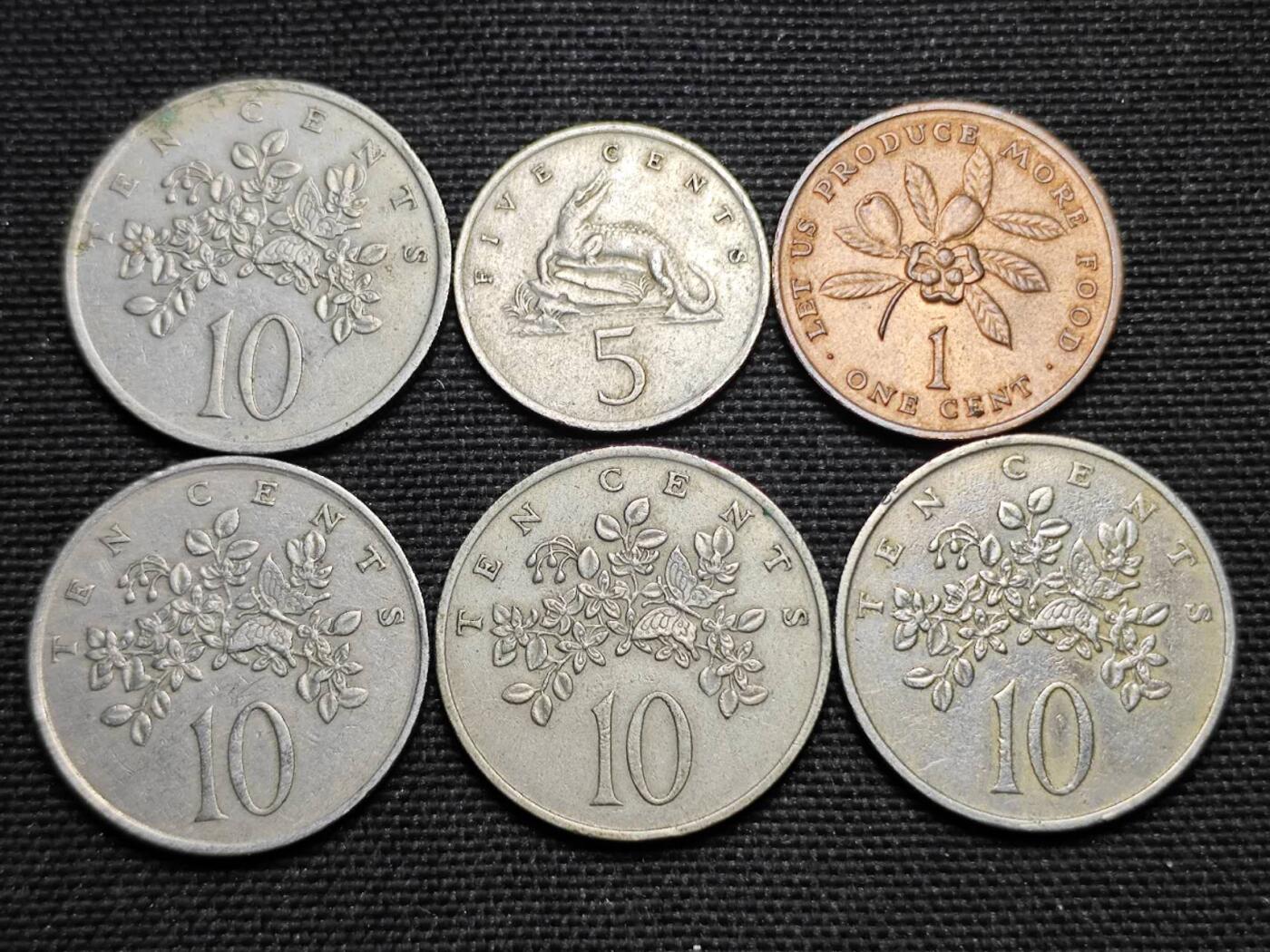 KK钱币收藏小铺  第359场  2月预留时间 周末发货  牙买加一组6枚