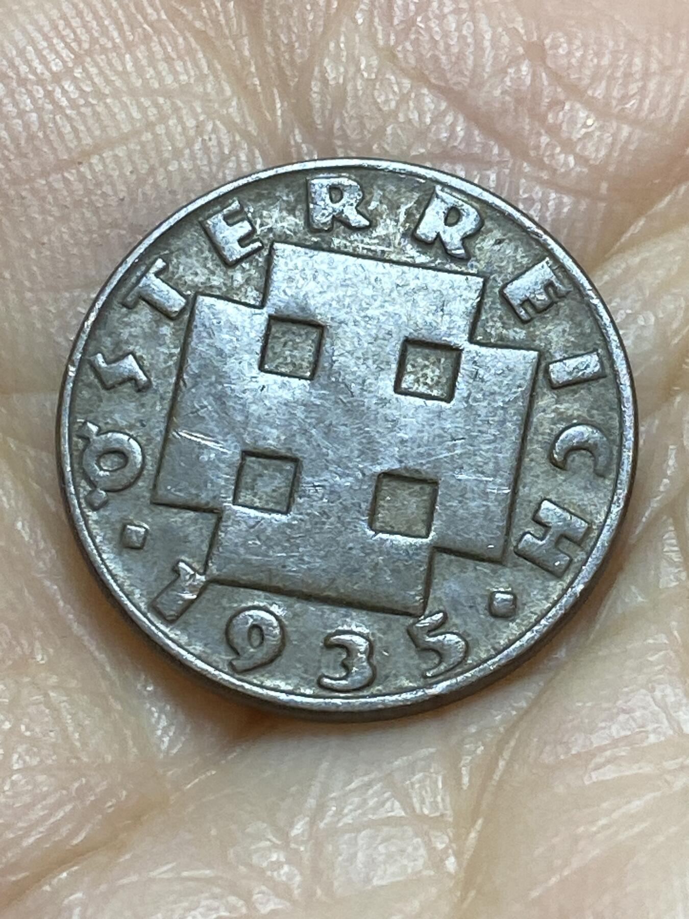 2025年第一百一十八场(总第一百四十四场）外国好品散币(免佣金) 奥地利🇦🇹1935年2格罗申(二战前共和国时期，第二套)