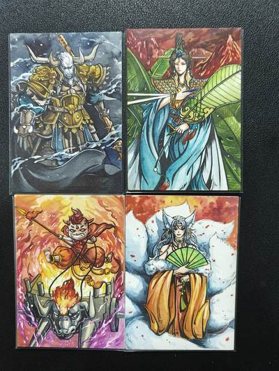 天玑星卡拍第133期《10.30周四截拍》持续收拍收评中 满赠卡需备注 - 【手绘卡】RUBICK 西游 牛魔王 铁扇公主 红孩儿 玉面公主 