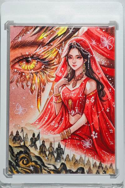 白泽拍卖卡牌手绘专场第27期 - 2025 童心手绘卡 出征  蛋炒饭亲签 卡砖封装