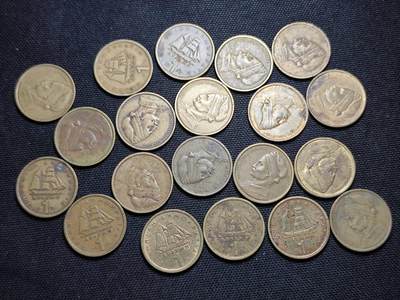 KK钱币收藏小铺  第359场  2月预留时间 周末发货 -  希腊1德拉克马铜币一组20枚