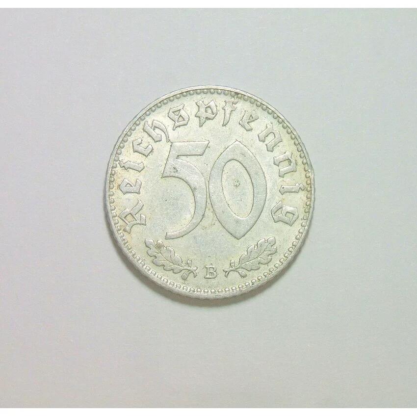 德国第三帝国1943年B版50芬尼 爽品