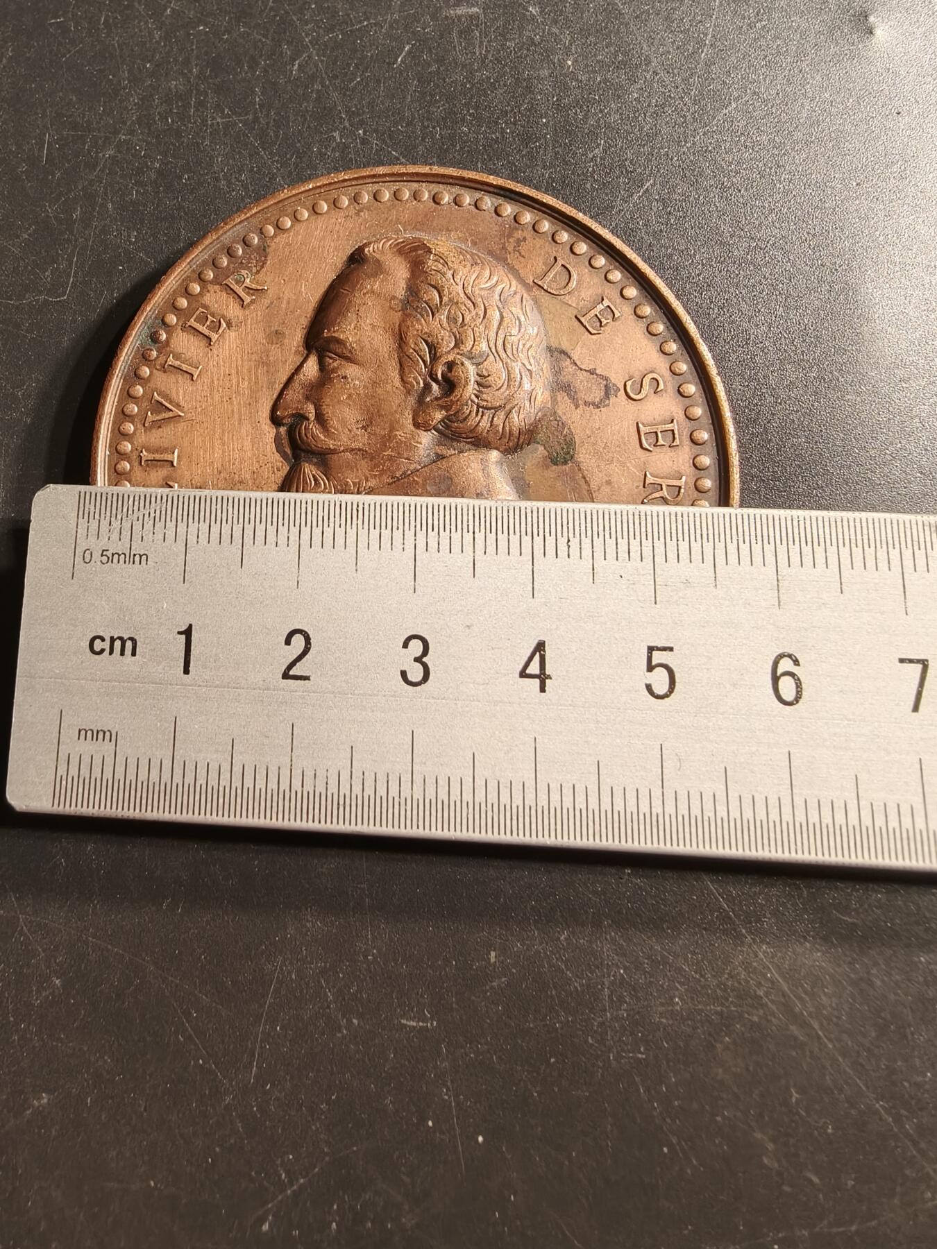 老王徽章第159期 法国农业协会大铜章      蜜蜂cuivre铜标     直径56mm.    重量92g