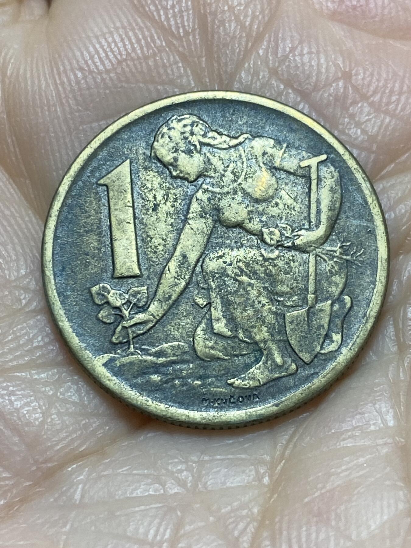 2025年第一百一十八场(总第一百四十四场）外国好品散币(免佣金) 捷克斯洛伐克1964年1克朗(社会主义共和国时期)