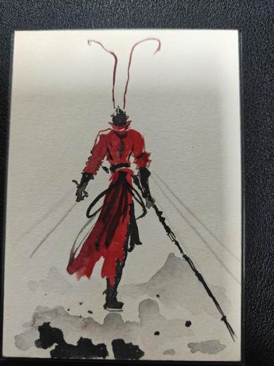 天玑星卡拍第133期《10.30周四截拍》持续收拍收评中 满赠卡需备注 - 【手绘卡】 火柴 孙悟空 手绘卡 背逆