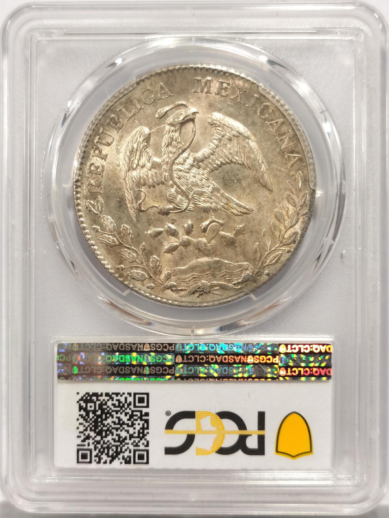 博洋堂世界钱币拍卖第144期（全场包邮） PCGS MS63 墨西哥1891年ZS FZ版花边鹰洋，罕见的香槟玫瑰金包浆，超强转光。真正的全羽毛非常少见，老鹰全身完美无瑕。早期严评，有64分的潜力。