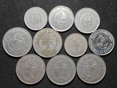 KK钱币收藏小铺  第359场  2月预留时间 周末发货 -  巴林一组10枚