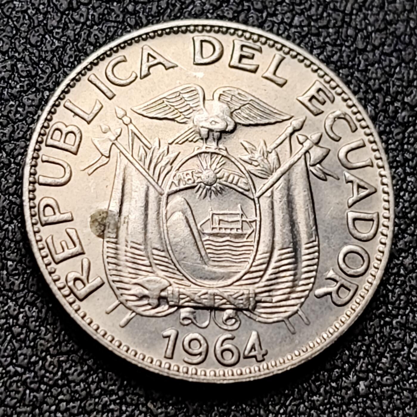 泉币菌-第118场-精品福利场 原光 厄瓜多尔 1964年 10分19mm