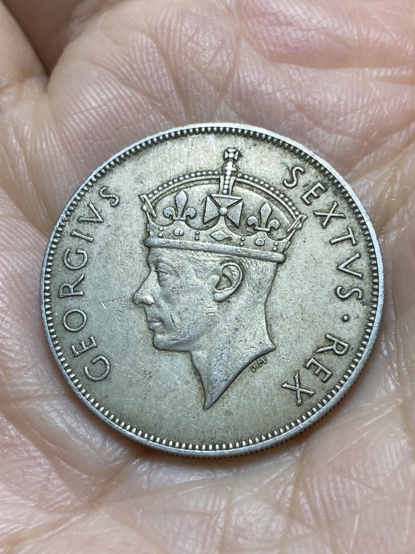 2025年第一百一十八场(总第一百四十四场）外国好品散币(免佣金) 英属东非1952年1先令(乔治六世第五版，关门年)