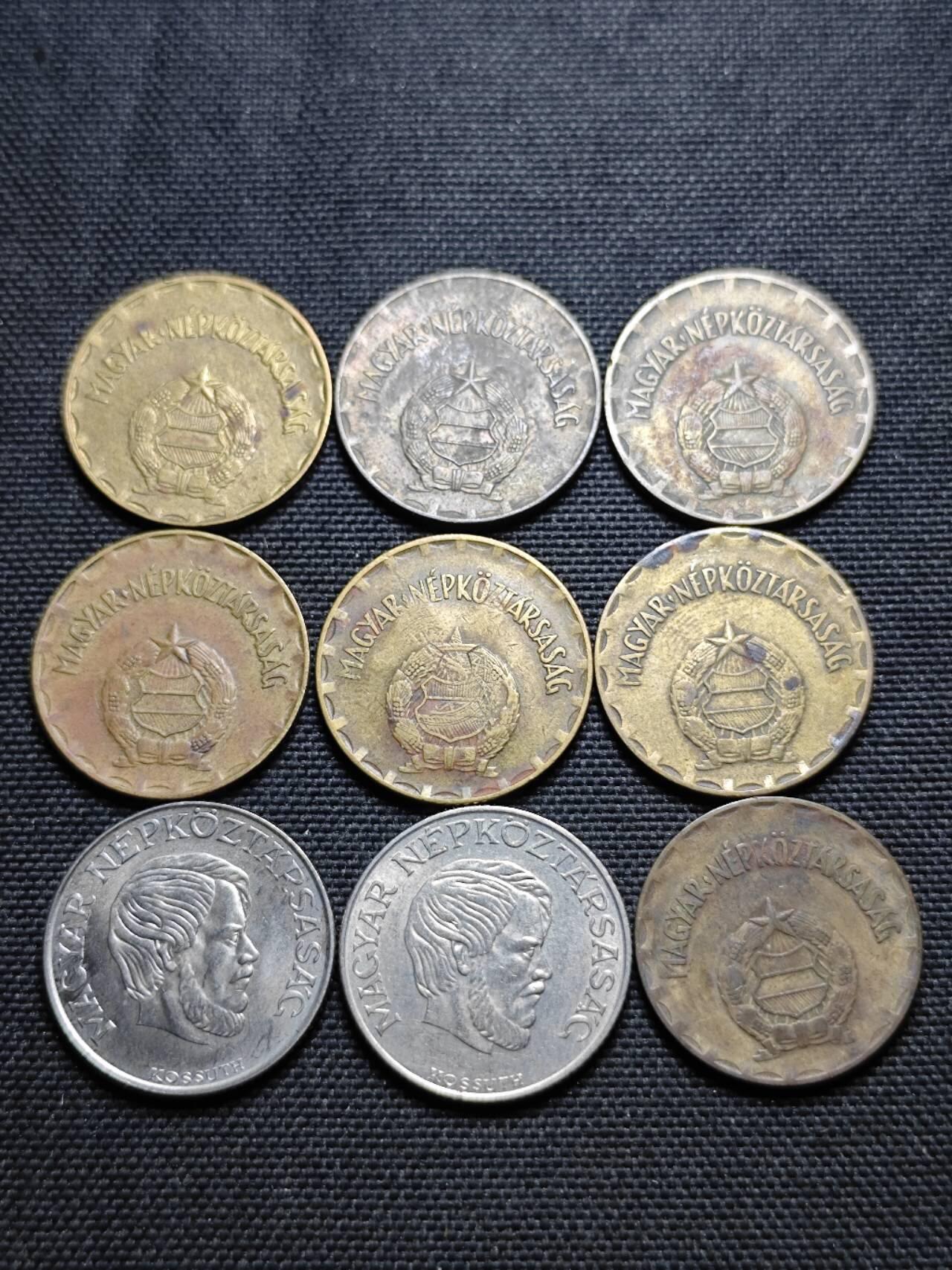 KK钱币收藏小铺  第359场  2月预留时间 周末发货  匈牙利一组9枚