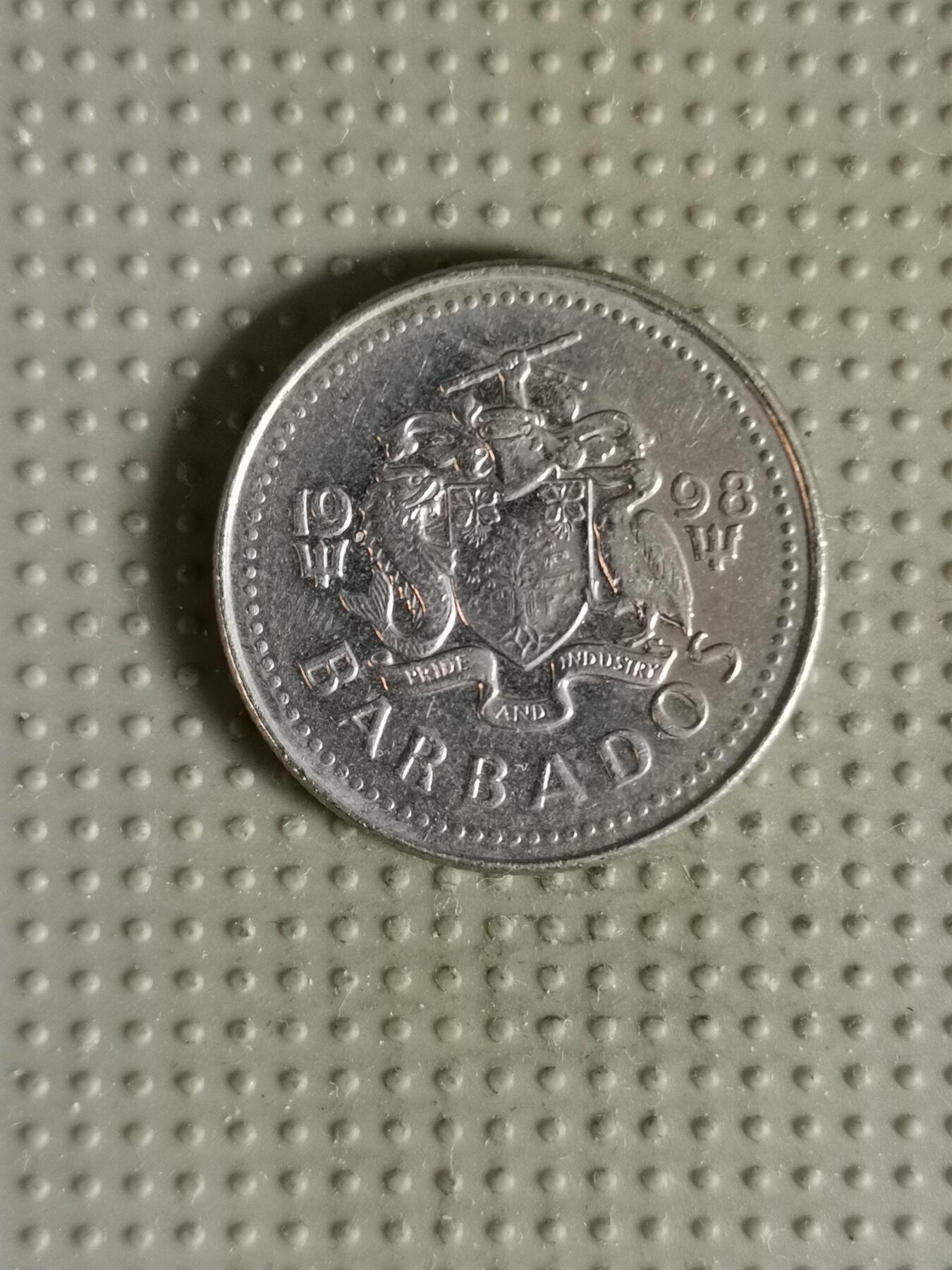 2025年第109场各国散币拍卖（总第109场） 巴巴多斯1998年25分