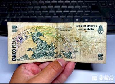 阿根廷1997年5比索靓品纸币 阿根廷1997年5比索靓品纸币