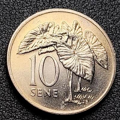 泉币菌-第119场-精品福利场 - 原光UNC 萨摩亚10分硬币 1974年版 23.6mm 铜镍