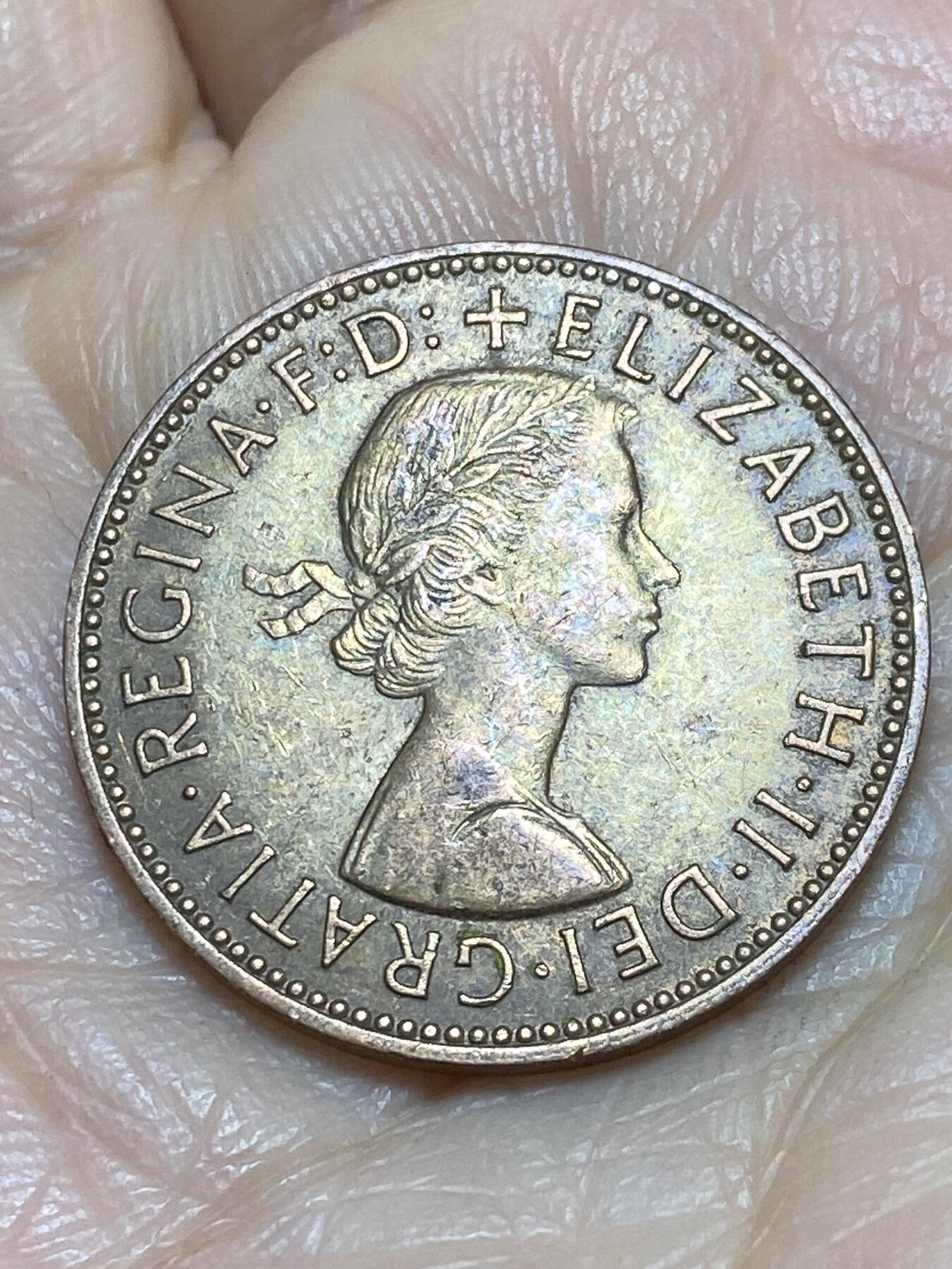 2025年第一百一十八场(总第一百四十四场）外国好品散币(免佣金) 英国🇬🇧1966年半便士(伊丽莎白二世青年桂冠第二版)