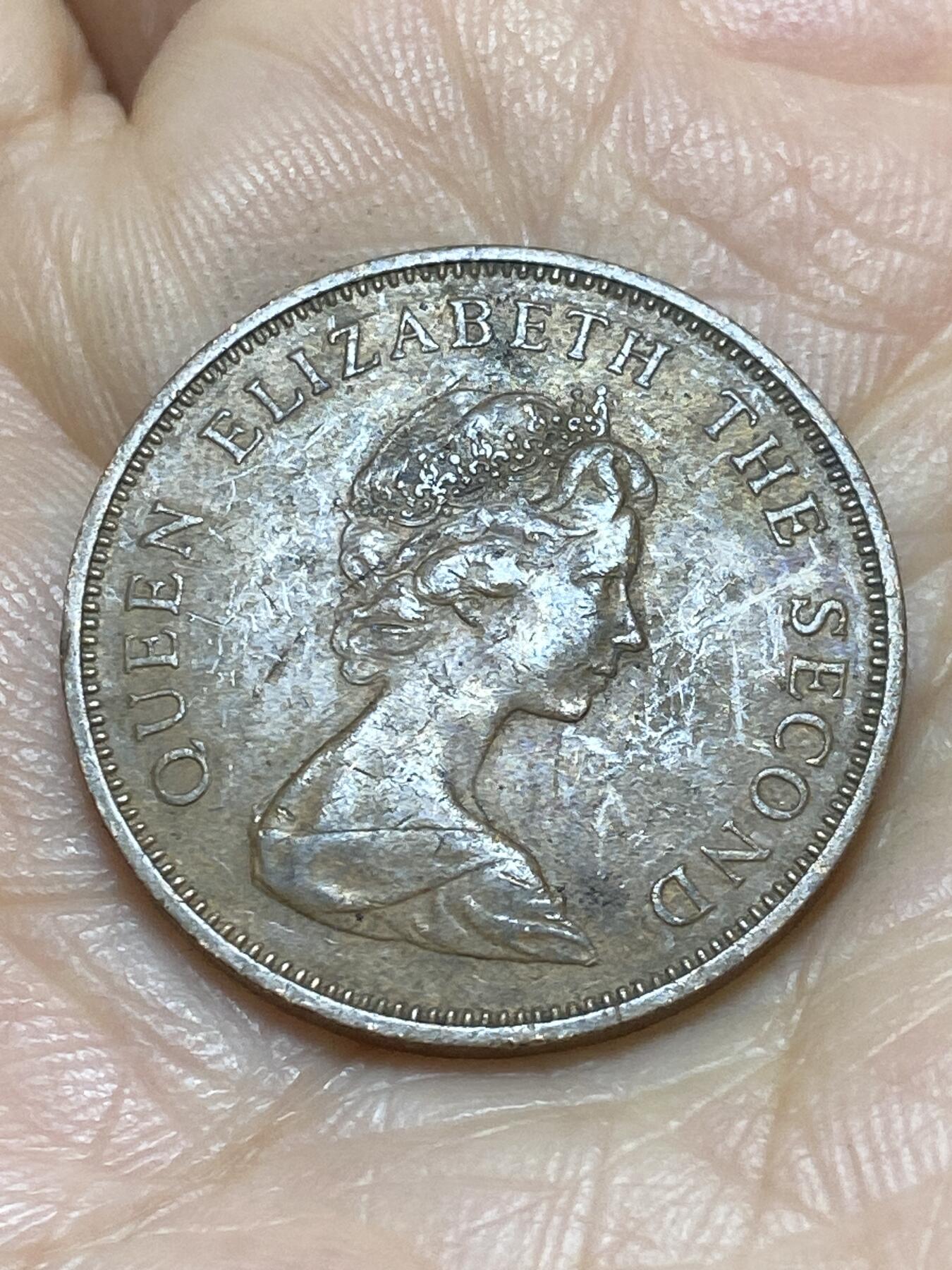 2025年第一百一十八场(总第一百四十四场）外国好品散币(免佣金) 英属泽西岛🇯🇪1971年2新便士(伊丽莎白二世中年花冠，十进制第一版)