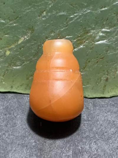 保山南红亚光通货三通佛头一个 - 保山南红亚光通货三通佛头一个