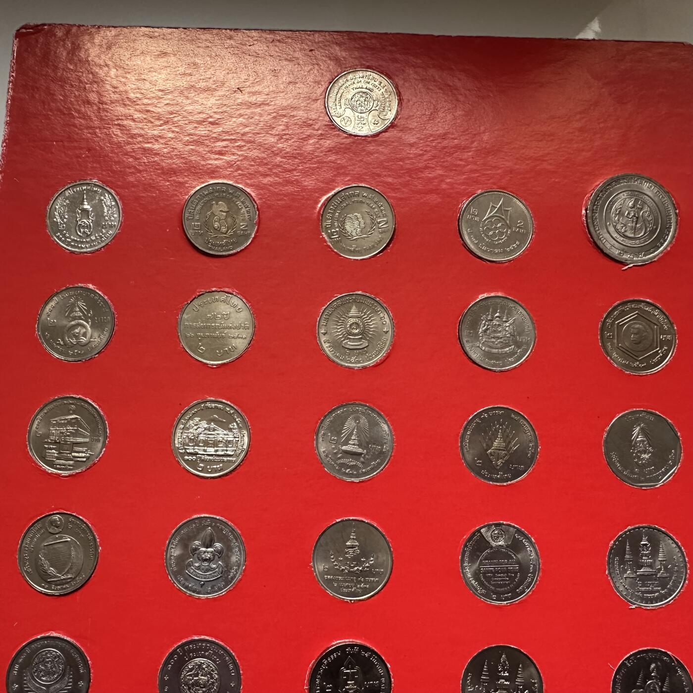 🌹外币初藏🌹🐯2025年第121场  每周二四六晚8️⃣点 哈萨克纪念币 泰国2泰铢纪念币41枚大全套