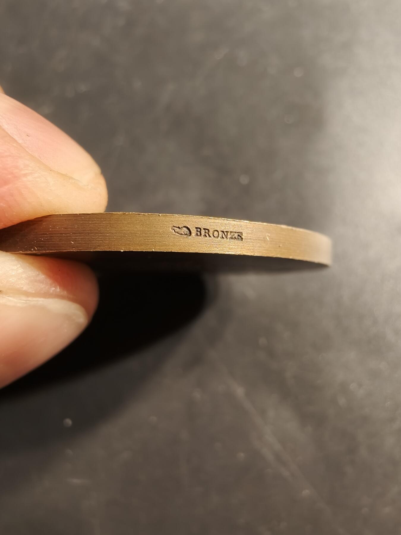 老王徽章第159期 法国 布雷盖学校大铜章     保罗•加尼耶作品    直径41mm.    重量31.2g