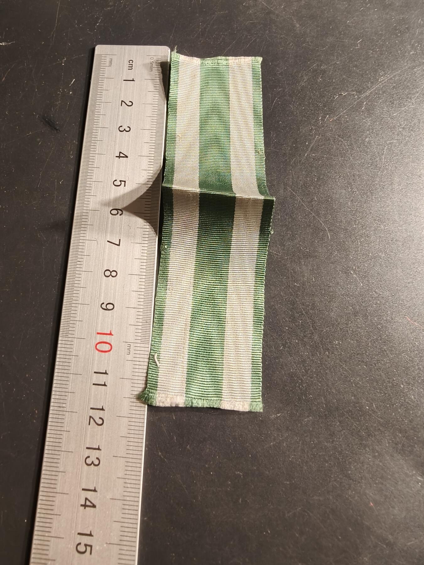 老王徽章第159期 德国一战萨克森公国阿尔布雷西特勋章绶带     12.5cm