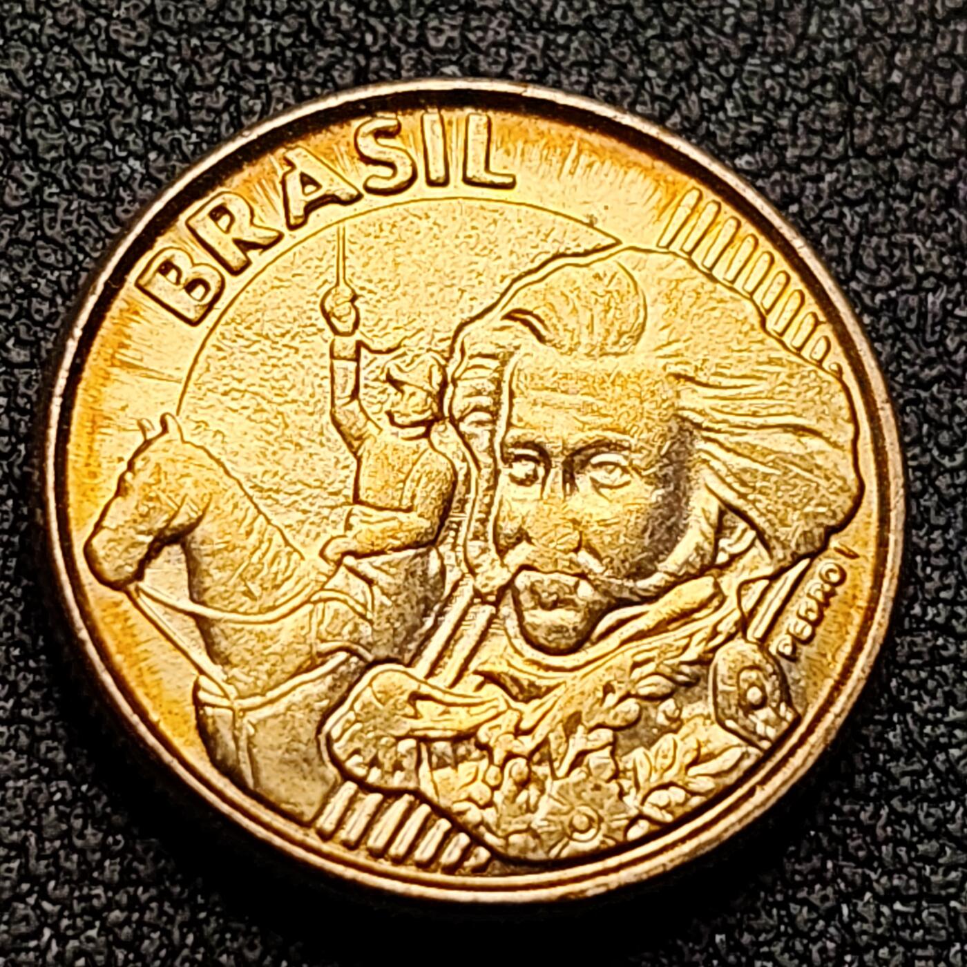 泉币菌-第118场-精品福利场 佩德罗一世 巴西硬币 10生丁  直径20MM 