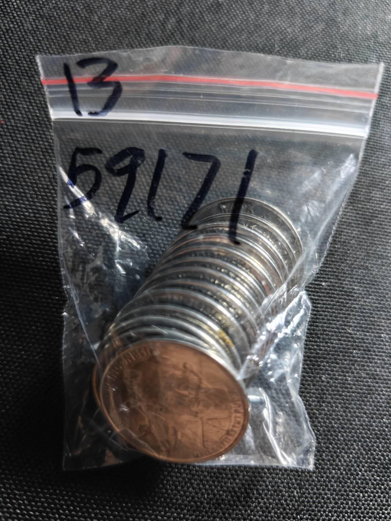 KK钱币收藏小铺  第359场  2月预留时间 周末发货  印度尼西亚1000卢比11枚