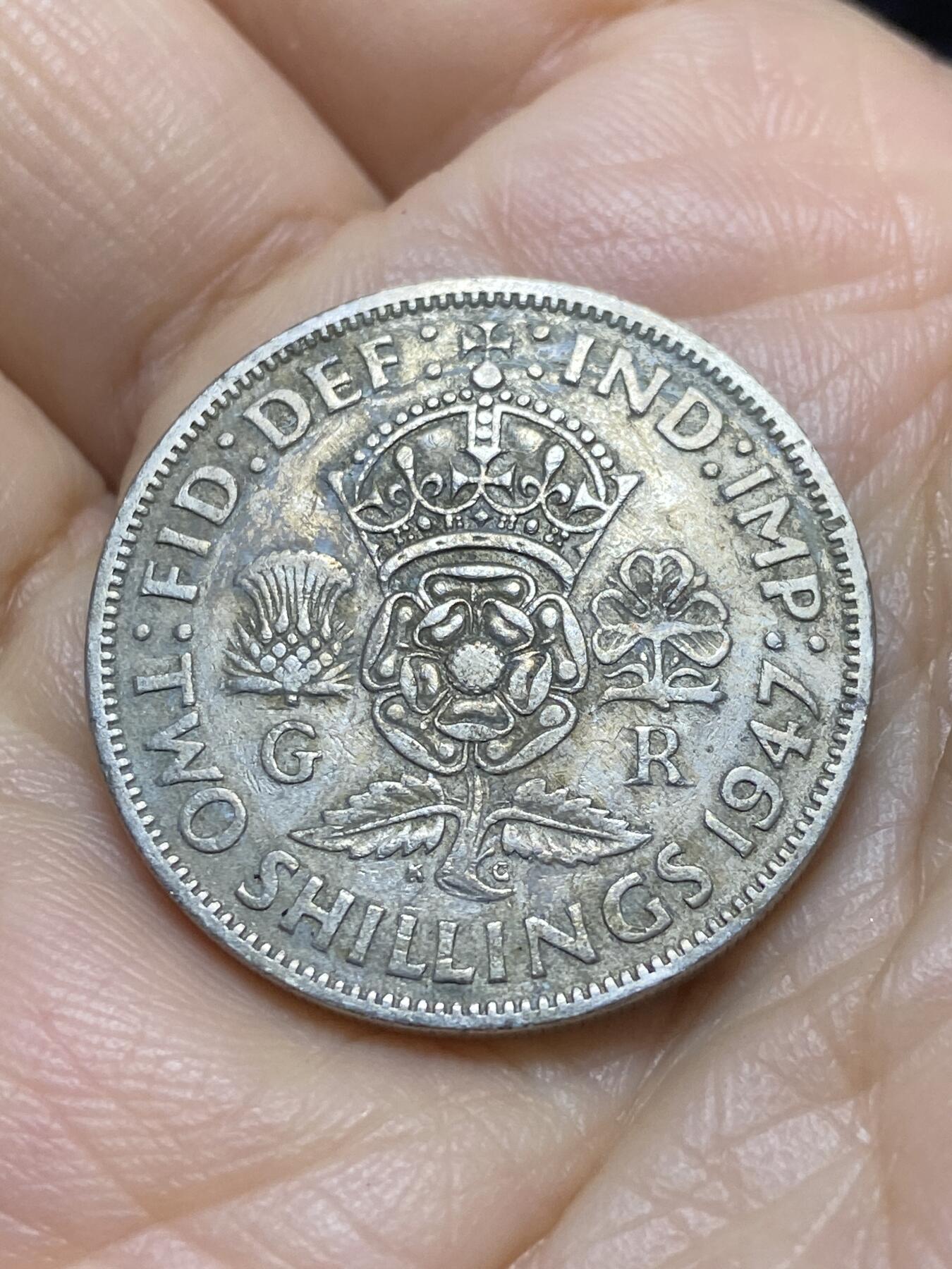 2025年第一百一十八场(总第一百四十四场）外国好品散币(免佣金) 英国🇬🇧1947年2先令(乔治六世第二版，首发年仅发行2年)
