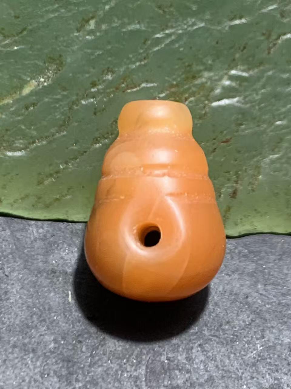 保山南红亚光通货三通佛头一个