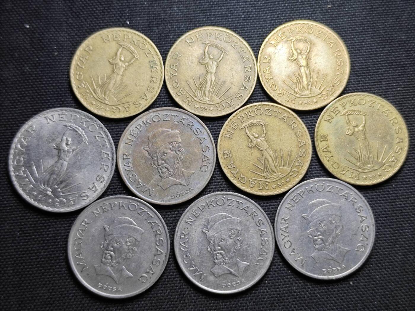 KK钱币收藏小铺  第359场  2月预留时间 周末发货  匈牙利一组10枚