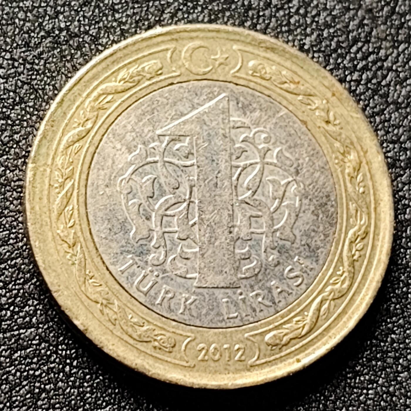 泉币菌-第118场-精品福利场 土耳其1里拉双色币 凯末尔总统 26mm