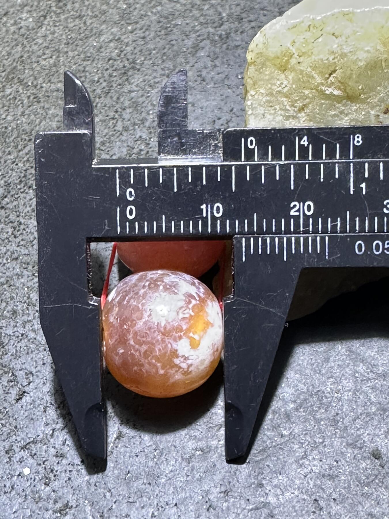 精美高玉化奶油皮风化纹玛瑙苹果珠一对，，