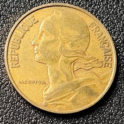 泉币菌-第118场-精品福利场 - 法国1963年20生丁铜币 玛丽安娜 入欧前末版 绝版