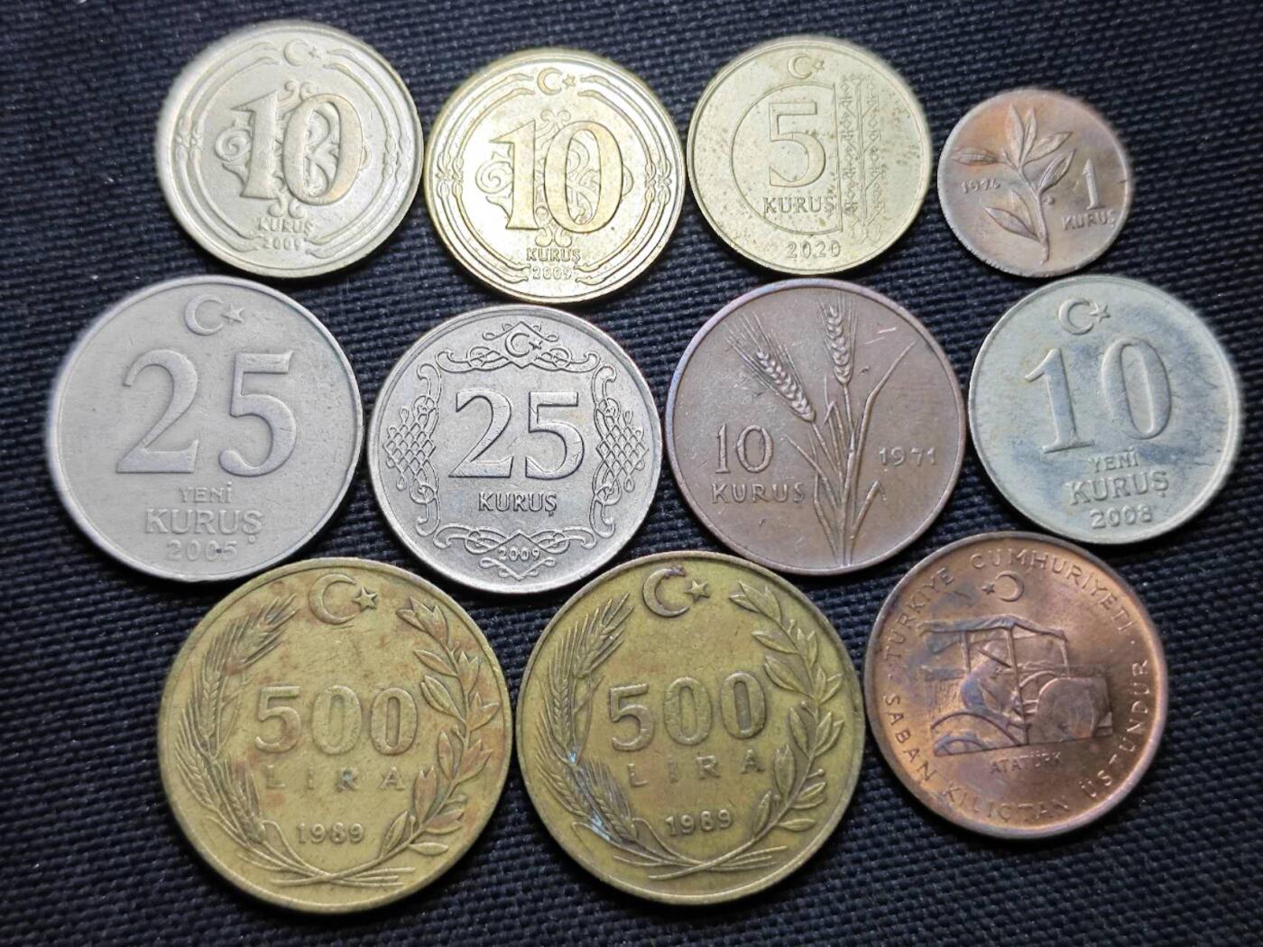 KK钱币收藏小铺  第359场  2月预留时间 周末发货  土耳其一组19枚