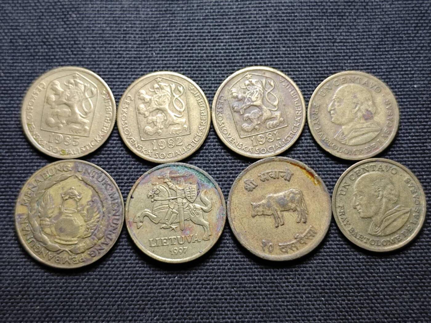 KK钱币收藏小铺  第359场  2月预留时间 周末发货  铜币一组8枚