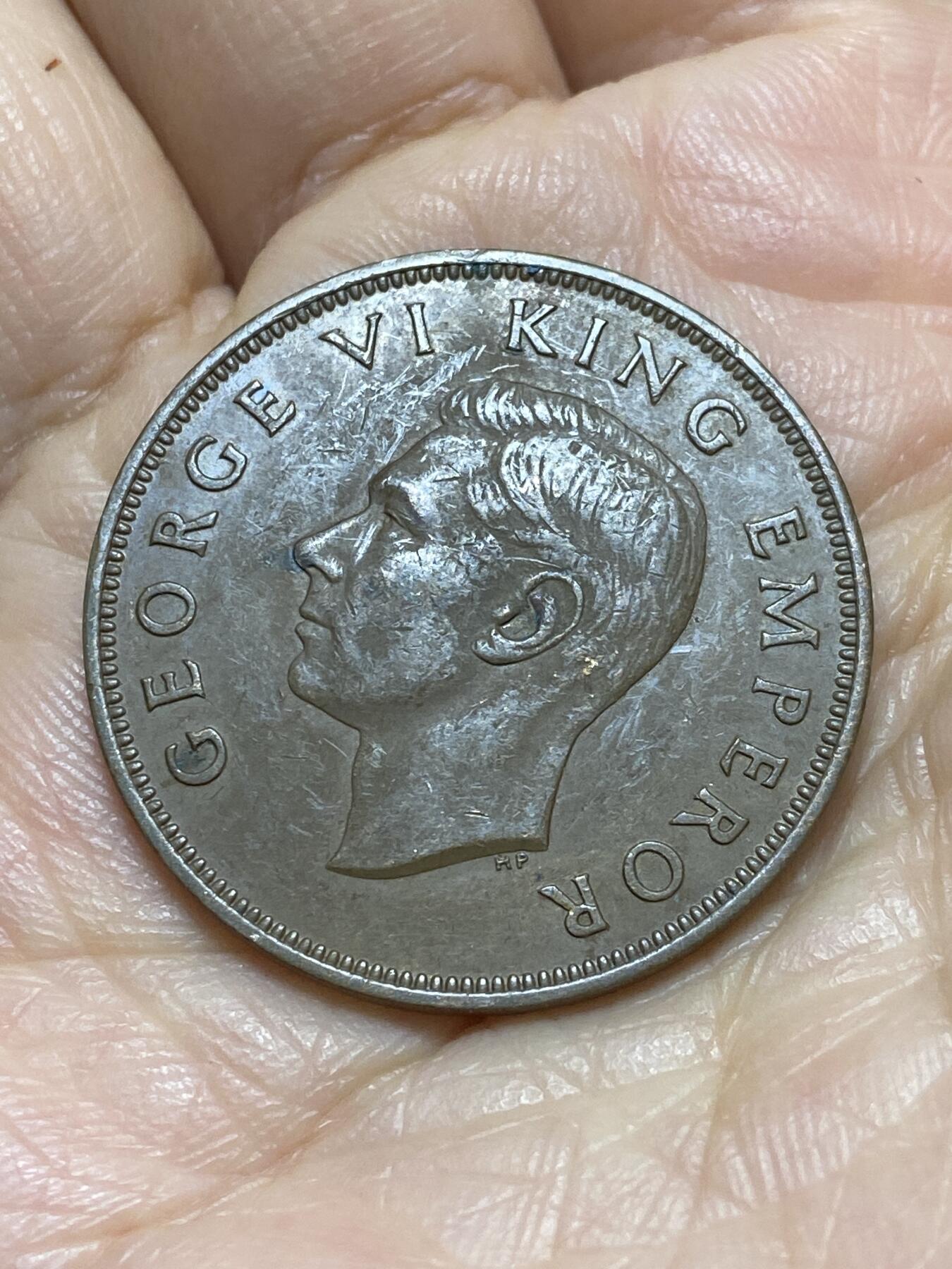 2025年第一百一十八场(总第一百四十四场）外国好品散币(免佣金) 新西兰🇳🇿1946年1便士(乔治六世第一版)