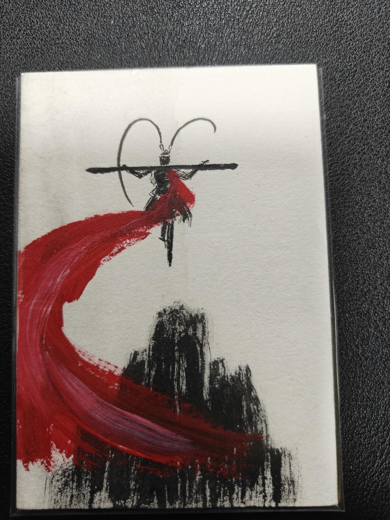 天玑星卡拍第133期《10.30周四截拍》持续收拍收评中 满赠卡需备注 【手绘卡】 火柴 孙悟空 手绘卡 背逆