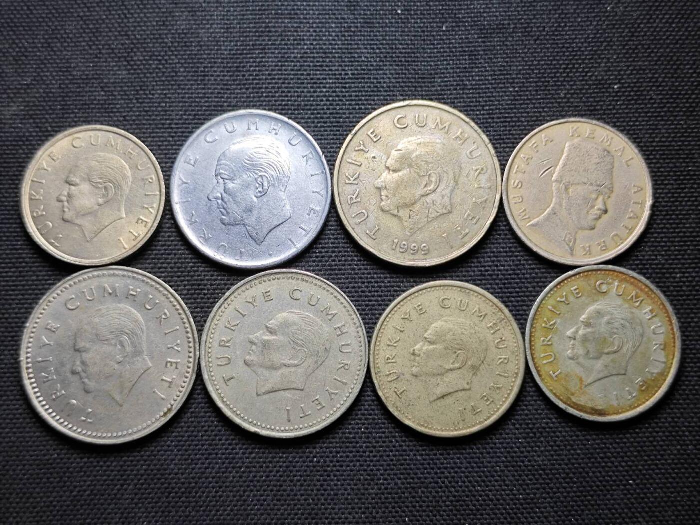 KK钱币收藏小铺  第359场  2月预留时间 周末发货  土耳其一组19枚