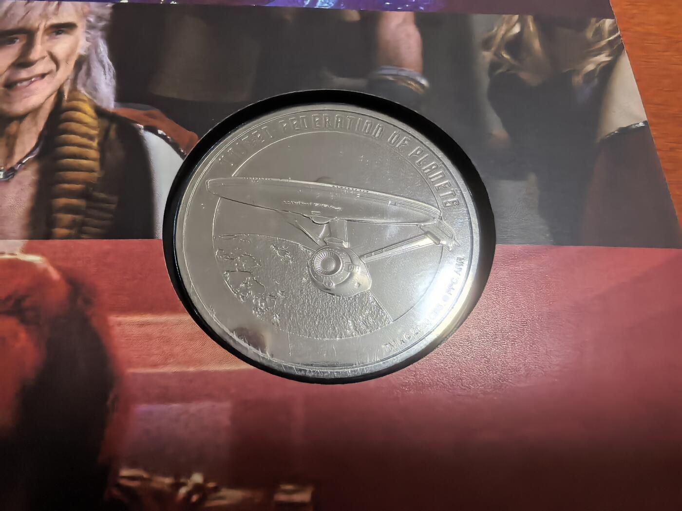 长老汇蛇年精选第六十八场拍卖 2020英国皇家邮政星际迷航千禧号飞船邮币封首日封，含1枚同主题铜镍章，限量发行