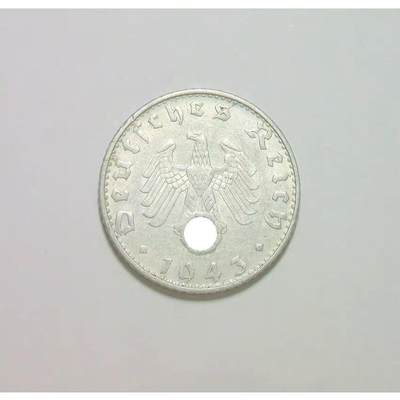 德国第三帝国1943年B版50芬尼 爽品 - 德国第三帝国1943年B版50芬尼 爽品