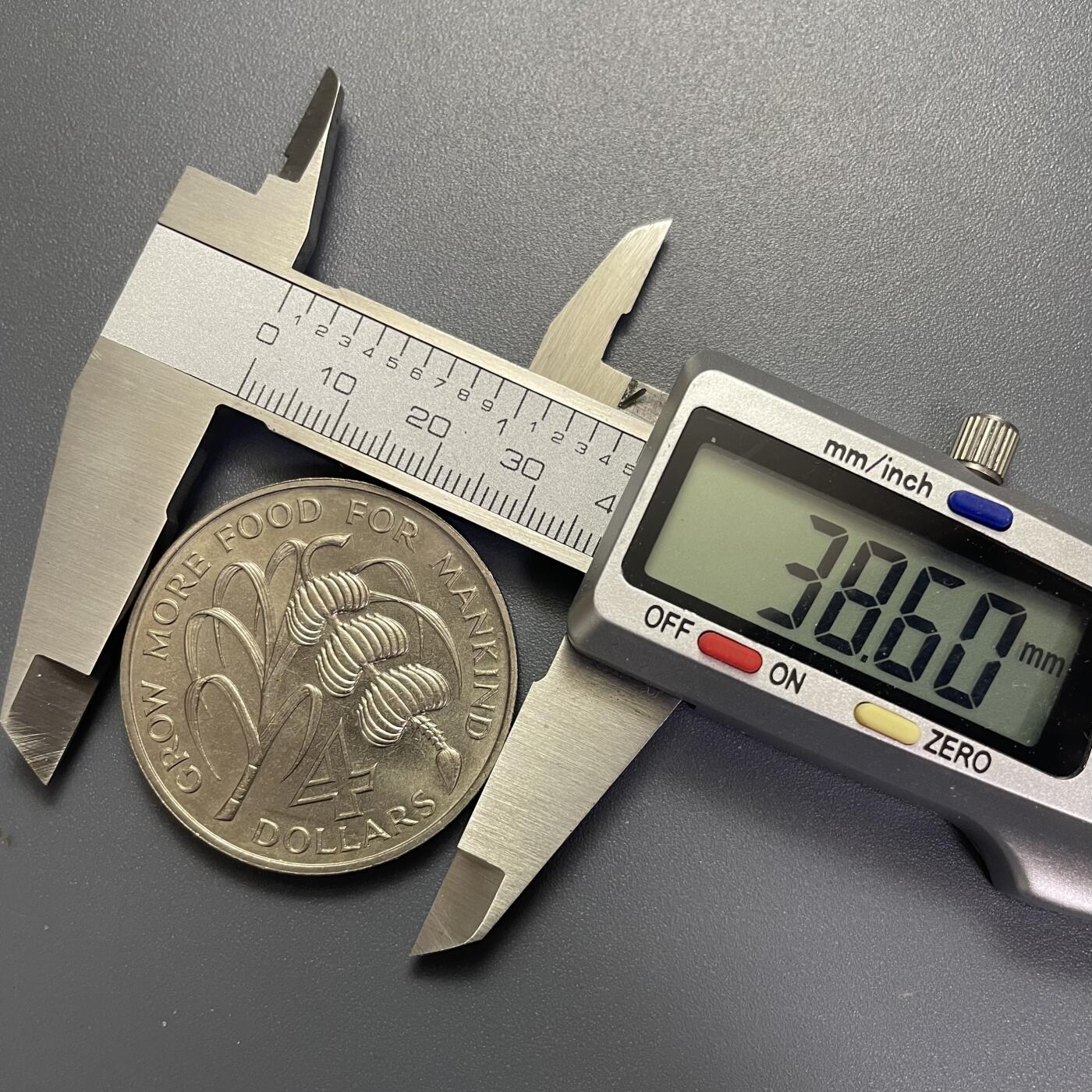 回流1115 圣卢西亚1970年4元大铜镍币 FAO系列名誉品 香蕉币 稀少品种 全新品相