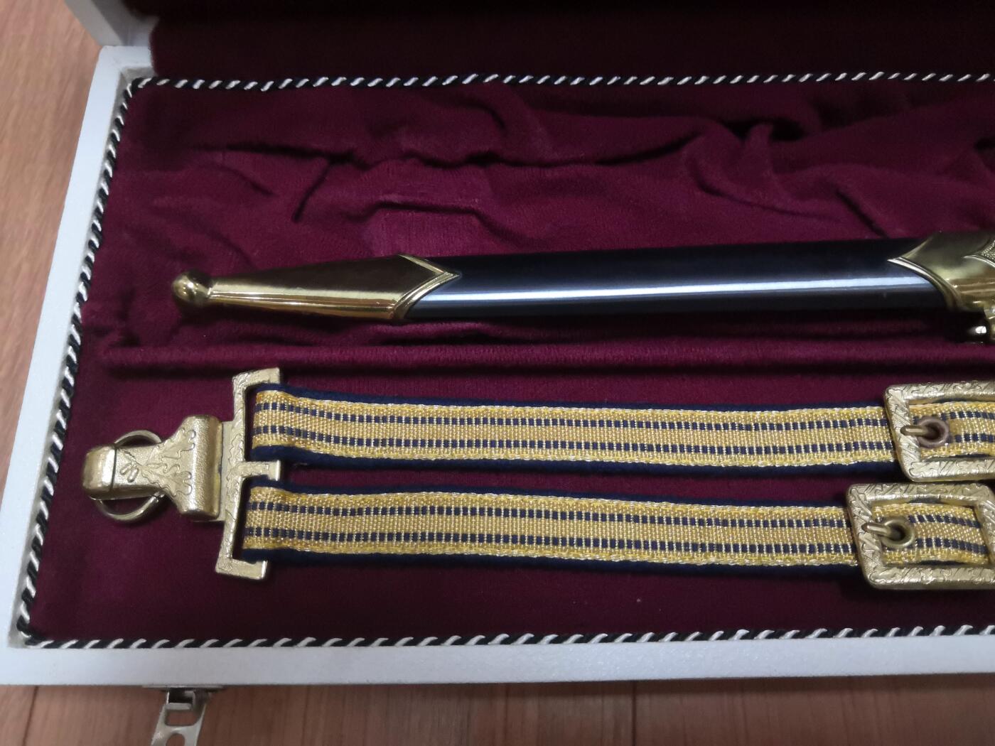 红色经典收藏拍卖专场第28期 保真东德司令佩剑  全套 未开刃 不含衣服