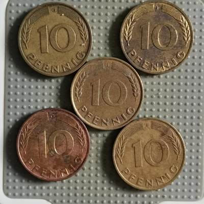 2025年第109场各国散币拍卖（总第109场） - 德国10芬尼5枚