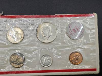 【淘币小摊】实时拍第七百九十九拍   银币套币场   满百包邮可预留二周 每周一统一发货   - 美国1964年肯尼迪套币